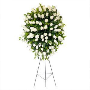 Corona De Rosas Blancas