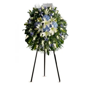 Corona Trípode Hortensia Blu