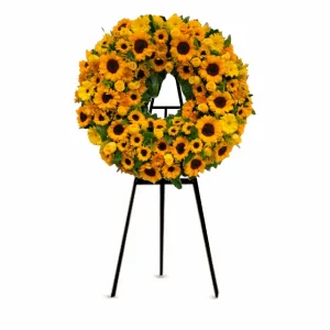 Corona Fúnebre de Girasoles