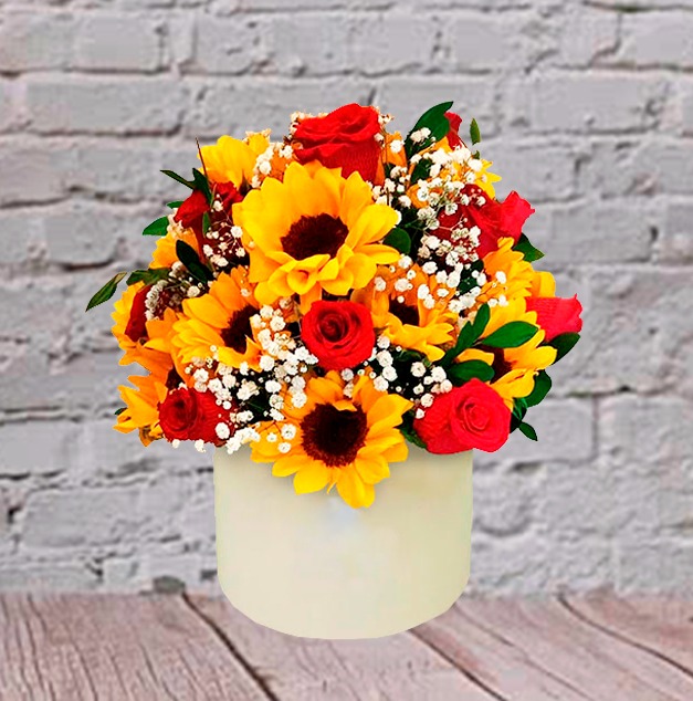 Box Premium Girasol y Rosas 01